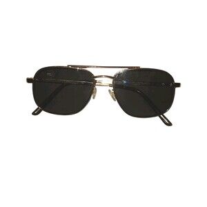 Bulova Wildwood Sunglasses Gold W/Brown Handles Frames *Only